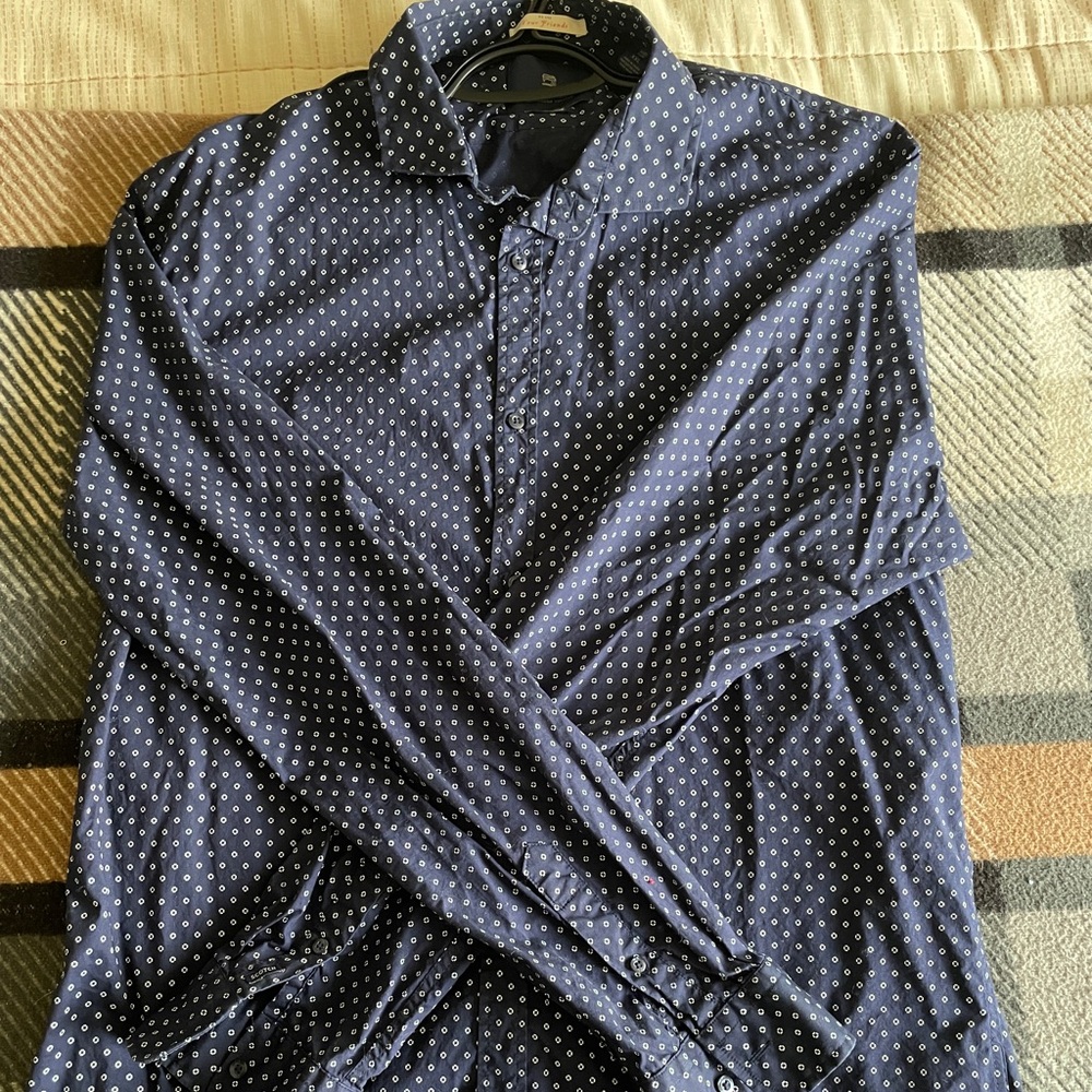 Scotch & Soda Dark Blue Floral Shirt